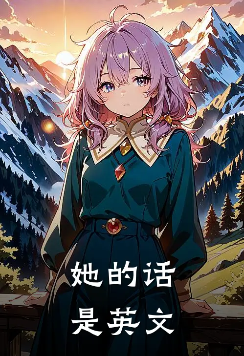 她的话是英文