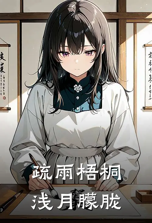 疏雨梧桐浅月朦胧