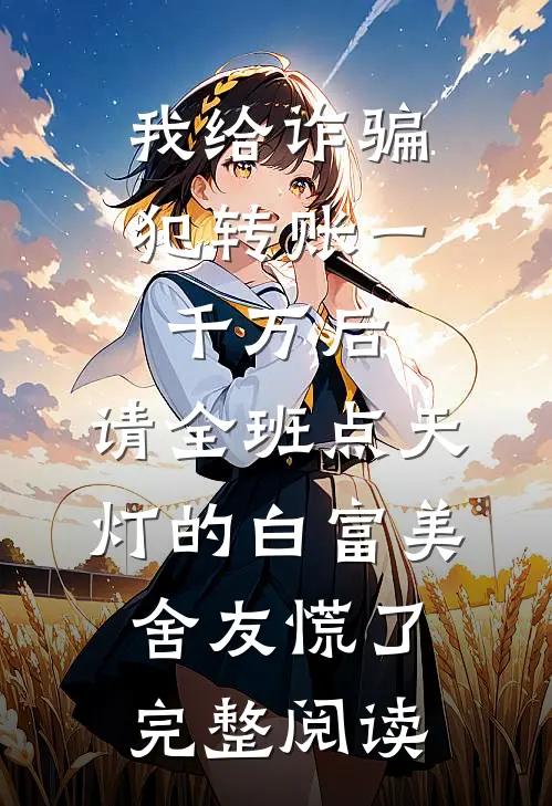 我给诈骗犯转账一千万后，请全班点天灯的白富美舍友慌了完整阅读