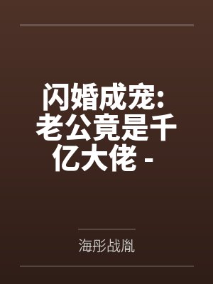 闪婚老公是千亿总裁小说 闪婚老公是千亿总裁小说